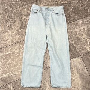 Levi's Blue Straight Leg Jeans High-Waisted